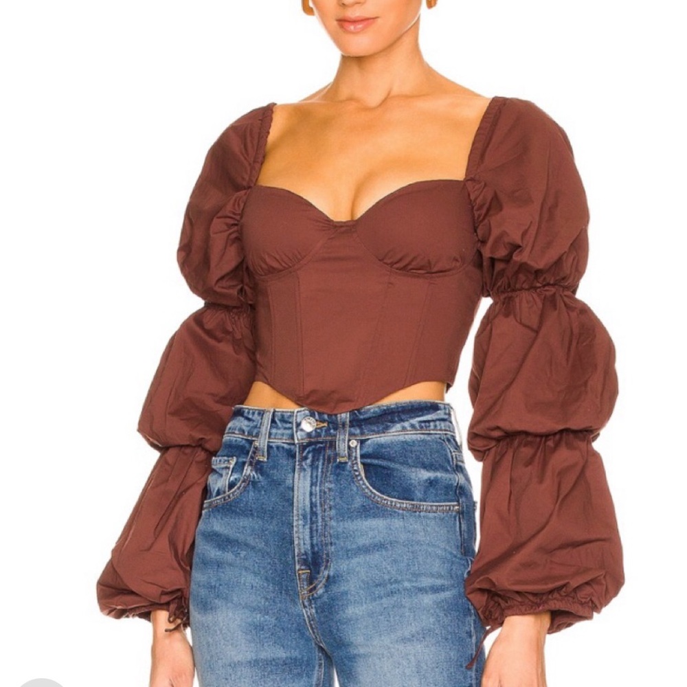 Majorelle Tawny corset top